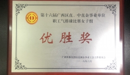 我院在第十六届广西区直、中直企事业单位职工气排球赛中荣获佳绩