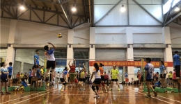 我院参加广西中医药大学2018年教职工气排球比赛夺双冠