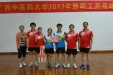 我院荣获广西中医药大学2017年教职工乒乓球比赛第一名