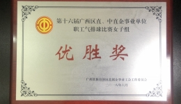 我院在第十六届广西区直、中直企事业单位职工气排球赛中荣获佳绩