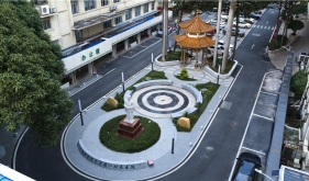 医院庭院鸟瞰图